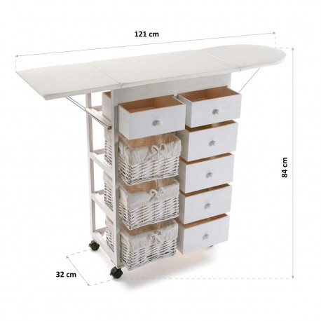 MEUBLE À TIROIRS BLANC