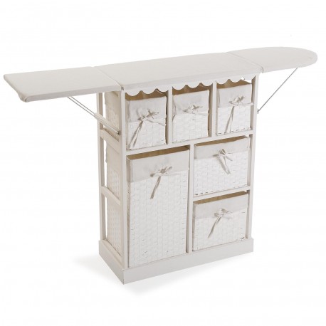 MEUBLE AVEC PANIERS BLANC BASIQUE