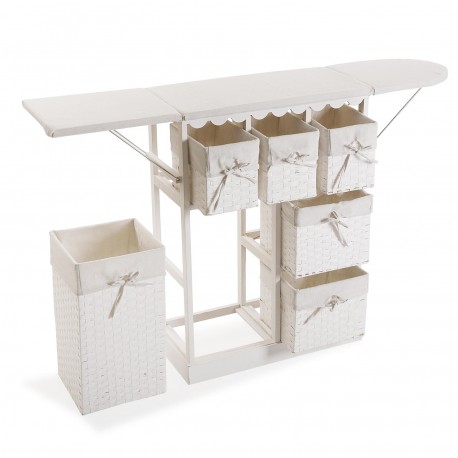 MEUBLE AVEC PANIERS BLANC BASIQUE