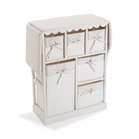 MEUBLE AVEC PANIERS BLANC BASIQUE