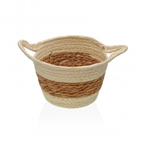 PANIER ROND AVEC ANSES BEIGE
