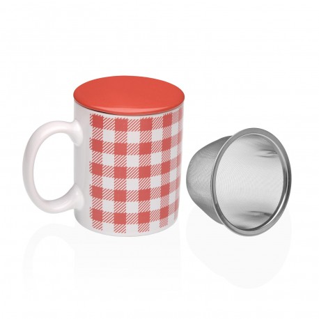TASSE INFUSION VICHY ROUGE