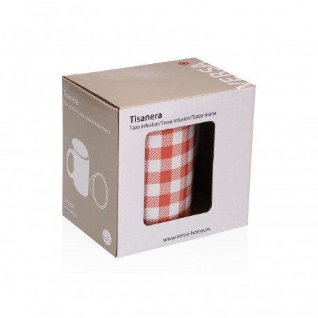 TASSE INFUSION VICHY ROUGE