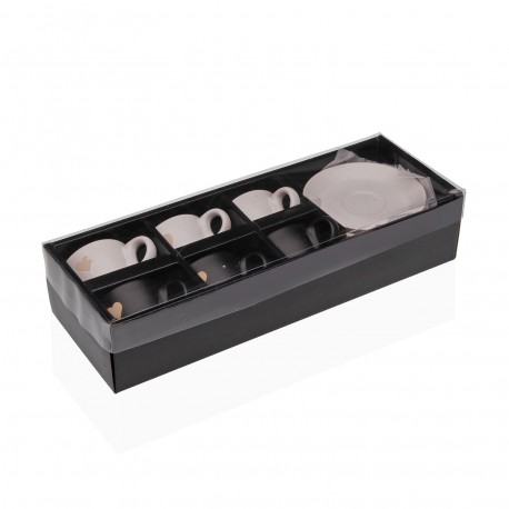 SET 6 TASSES CAFÉ AVEC SOUCOUPE ELLIS