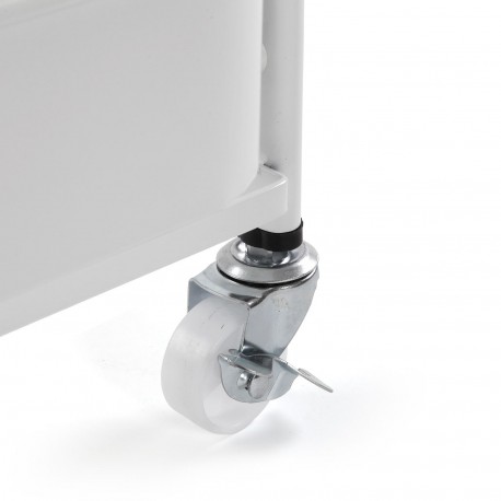 CHARIOT PLIANT MÉTAL BLANC