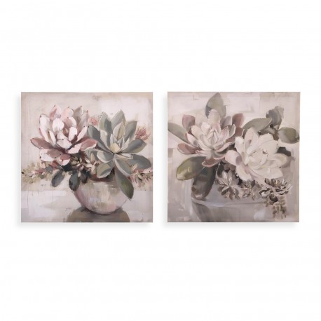TABLEAU ASSORTIMENT FLEURS 40 X 40