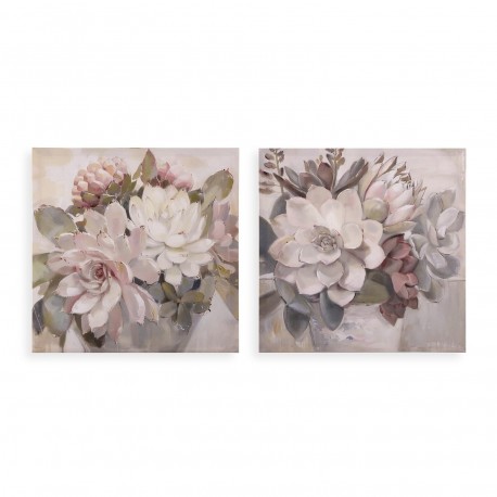 TABLEAU ASSORTIMENT FLEURS 40 X 40
