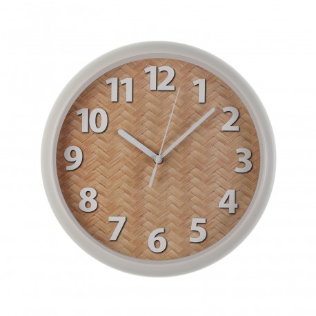 HORLOGE MURALE NATURELLE 30 CM