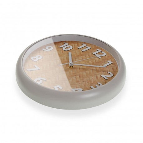 HORLOGE MURALE NATURELLE 30 CM
