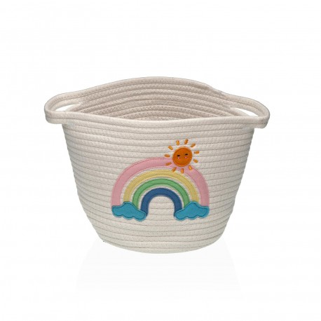 PANIER ARC-EN-CIEL BLANC