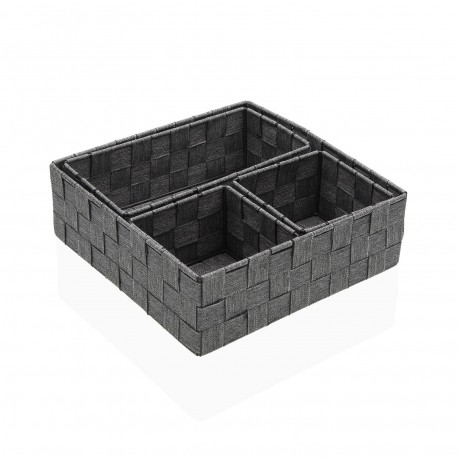 SET 4 PANIERS GRIS