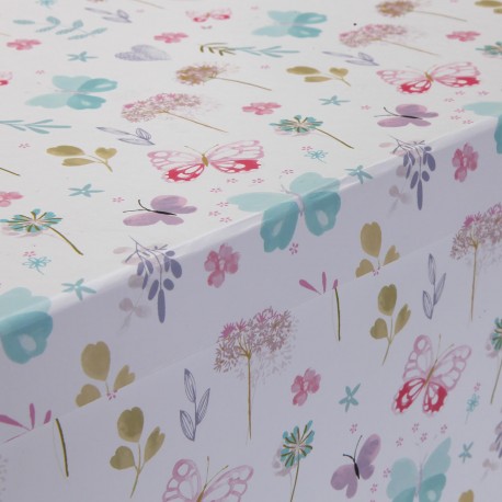 SET 10 BOÎTES CARTON FLEURS