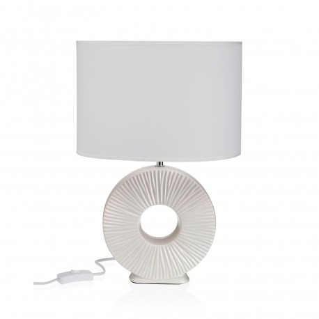 LAMPE DE TABLE CÉRAMIQUE AGERA BLANCHE
