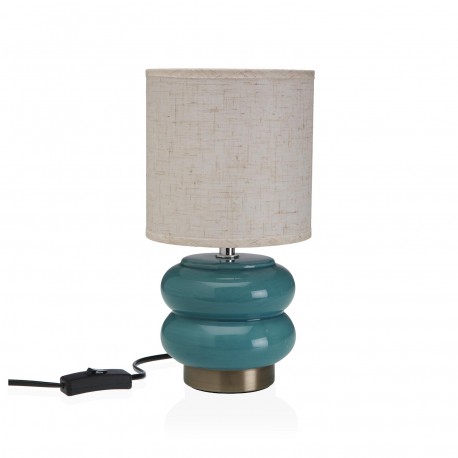 LAMPE DE TABLE CÉRAMIQUE ONKARA BLEUE