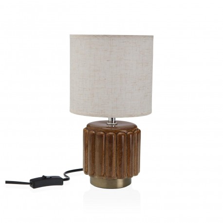 LAMPE DE TABLE CÉRAMIQUE MEHARA MARRON