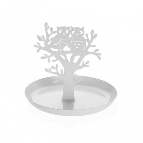 BOÎTE À BIJOUX HIBOUX BLANC