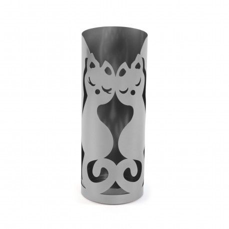 PORTE-PARAPLUIES ARGENT CATS