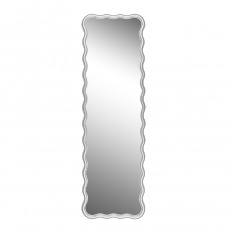 MIROIR CADRE ARGENTÉ ONDULÉ
