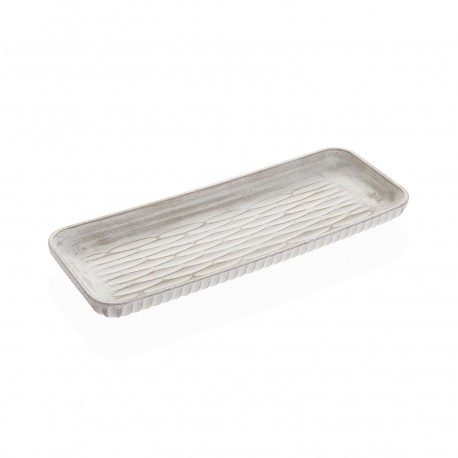 CENTRE DE TABLE RECTANGULAIRE BLANC