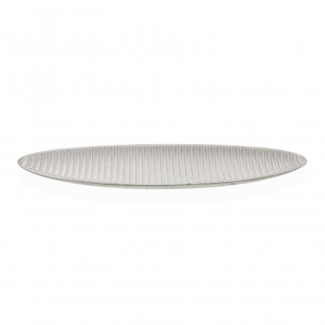 CENTRE DE TABLE ALLONGÉ BLANC 64,5 CM