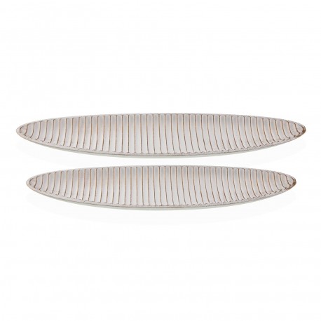CENTRE DE TABLE ALLONGÉ DORÉ 64,5 CM