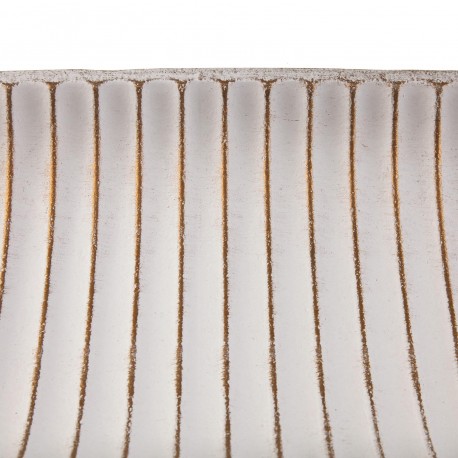 CENTRE DE TABLE ALLONGÉ BLANC 58 CM