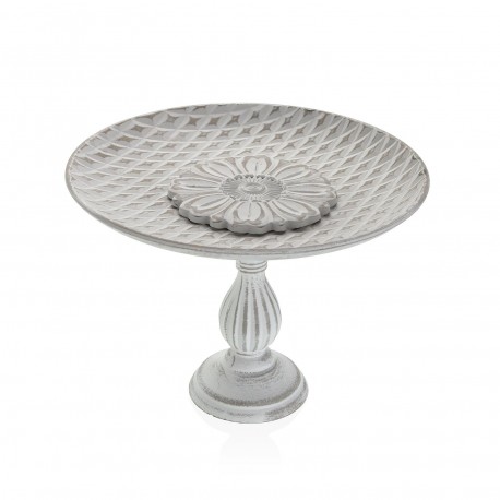 CENTRE DE TABLE BLANC SURÉLEVÉ