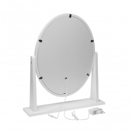 MIROIR OVALE AVEC LUMIÈRES GLAM