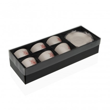 SET 6 TASSES CAFÉ AVEC SOUCOUPE YULE