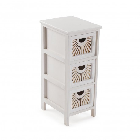 COMMODE 3 TIROIRS ADDA BLANCHE