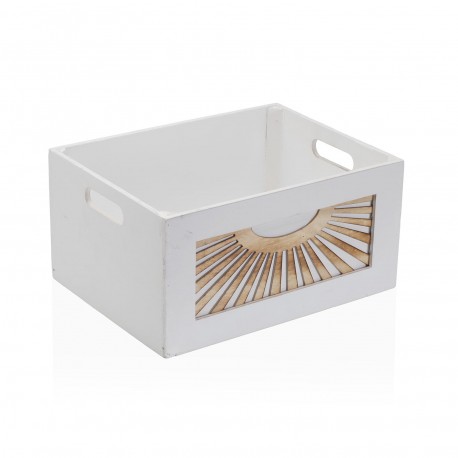 SET 3 BOÎTES BOIS ADDA BLANC