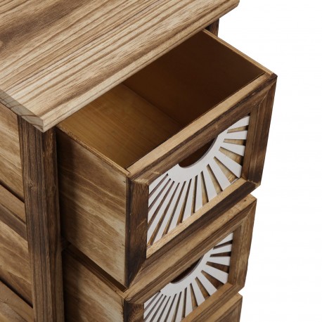 COMMODE 4 TIROIRS ADDA MARRON