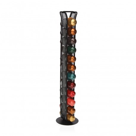 SUPPORT CAPSULES CAFÉ NESPRESSO 24 NOIR
