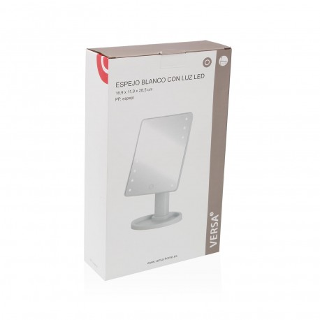 MIROIR BLANC AVEC LUMIÈRE LED