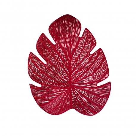DESSOUS DE PLAT FEUILLE ROUGE