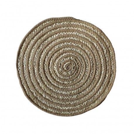 DESSOUS DE PLAT ROND BEIGE