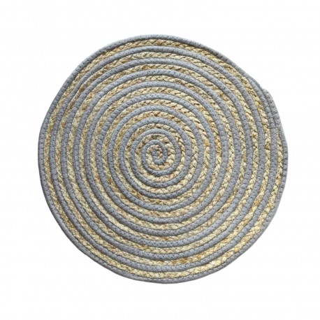 DESSOUS DE PLAT ROND GRIS