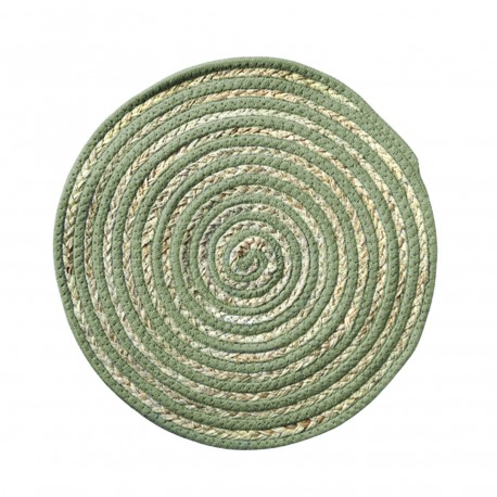 DESSOUS DE PLAT ROND VERT