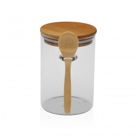 BOCAL 400ML BOROSILICATE AVEC CUILLÈRE