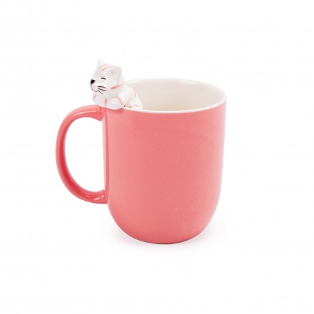 MUG CHAT ROSE