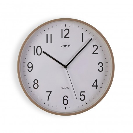 HORLOGE MURALE GRIS CLAIR 35CM