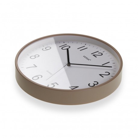 HORLOGE MURALE GRIS CLAIR 35CM