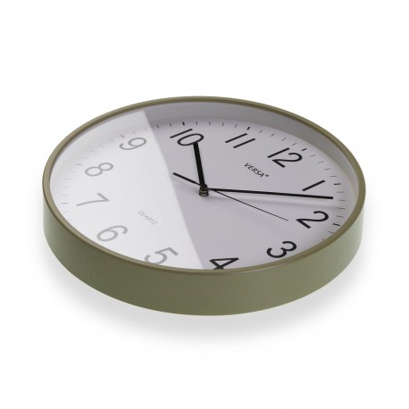 HORLOGE MURALE VERT CLAIR 35CM