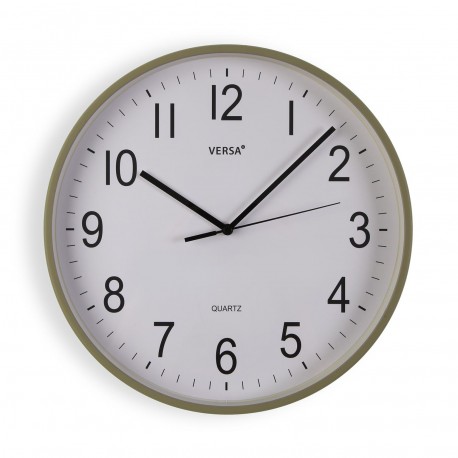 HORLOGE MURALE VERT CLAIR 40CM