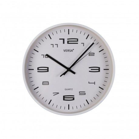 HORLOGE MURALE BLANCHE 25CM