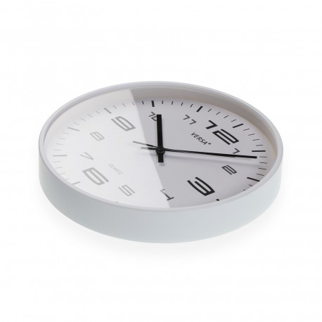 HORLOGE MURALE BLANCHE 25CM