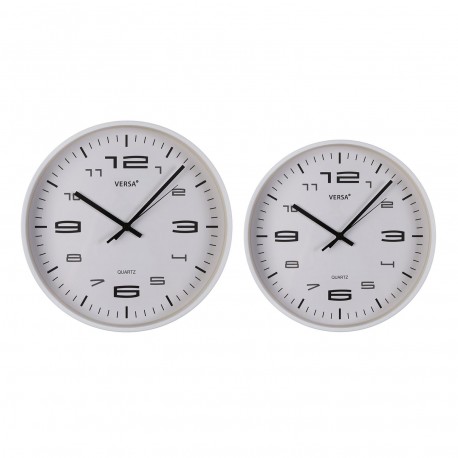 HORLOGE MURALE BLANCHE 25CM
