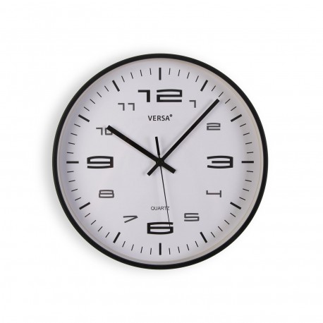 HORLOGE MURALE NOIRE 25CM