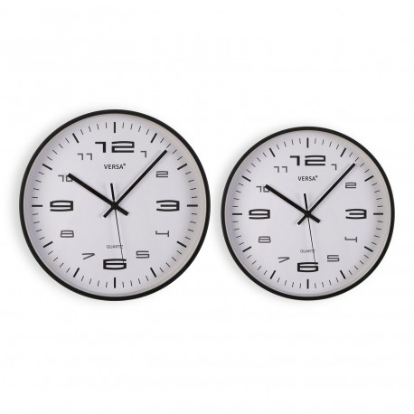 HORLOGE MURALE NOIRE 25CM