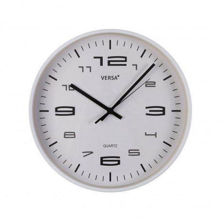 HORLOGE MURALE BLANCHE 30CM